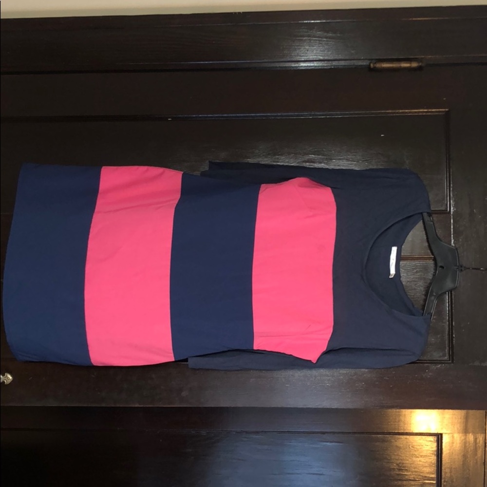 Navy and pink A Line dress, Laundry Room, Medium
